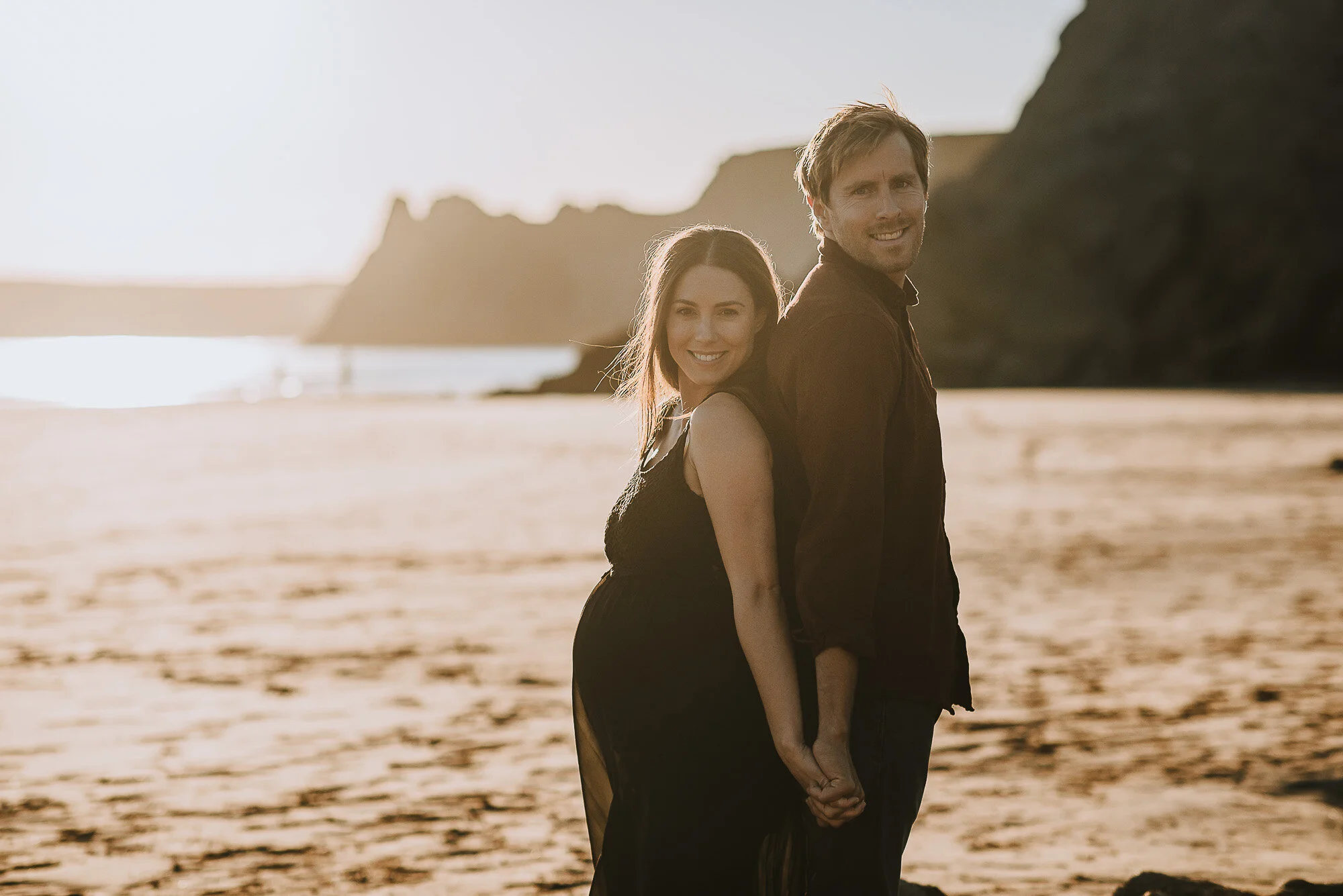 Black maternity shoot dress discount
